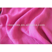 Metallic yarn Crepe chiffon for Lady Dress